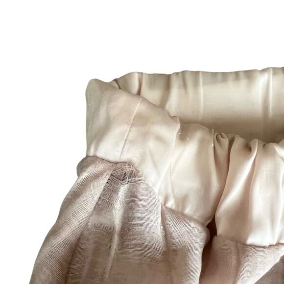 Alexis Women’s Mallory Intermix Blush Pink Lace Ruffled Tiered Mini Skirt Sz S - Picture 7 of 10